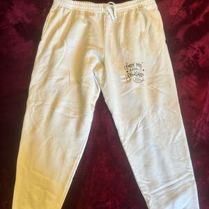 Jerzees White Joggers Graphic 2X Unisex